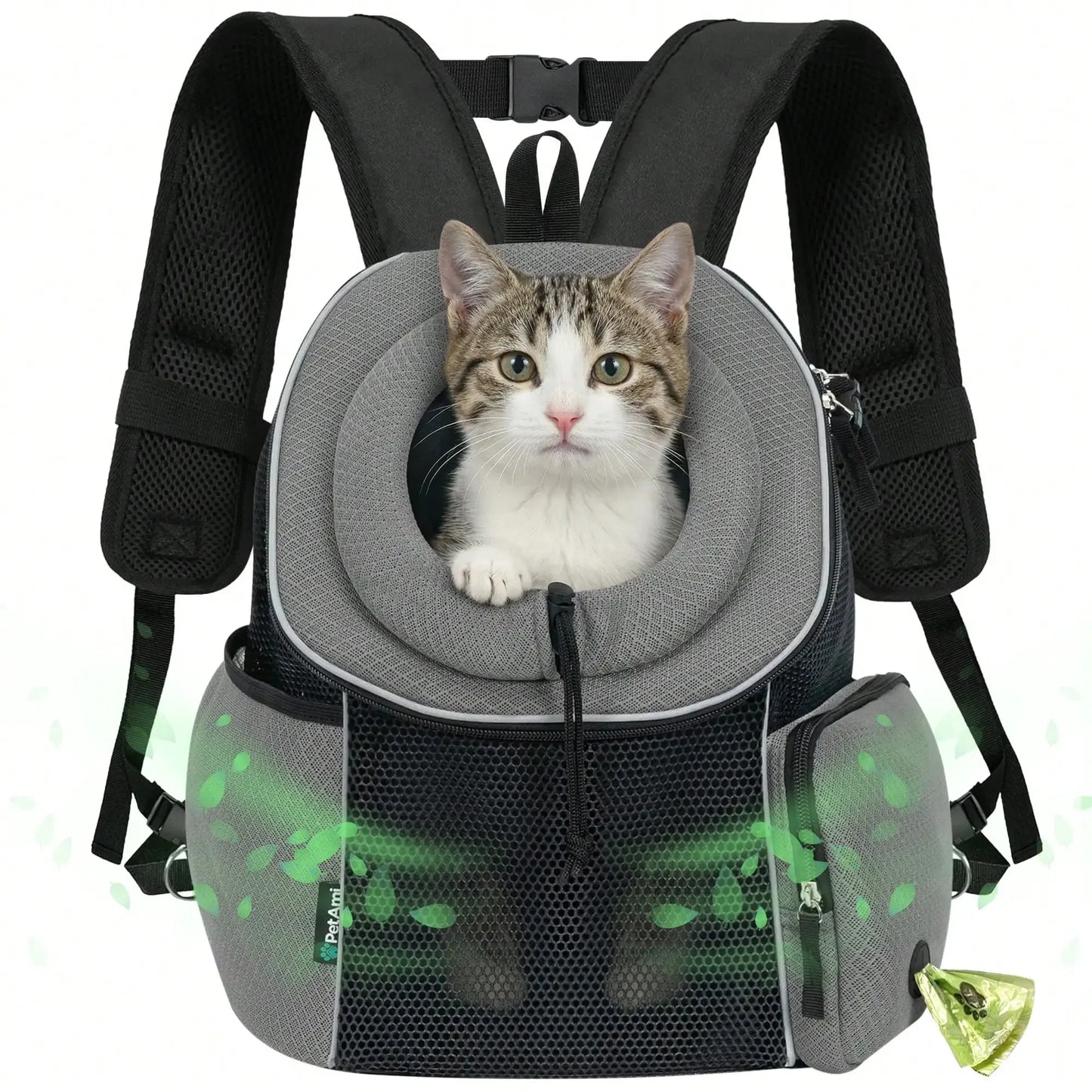 Extra Ventilated Front Carrier Backpack For Pets For Hiking Travel