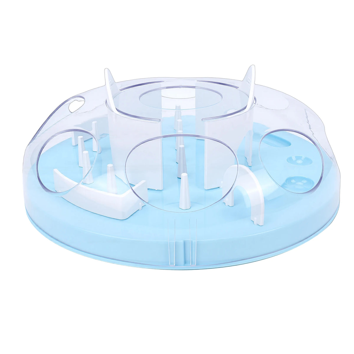 Interactive Cat Puzzle Feeder Slow Food Dispenser Toy For Cats by Annie N Poe Cattastic Supplies