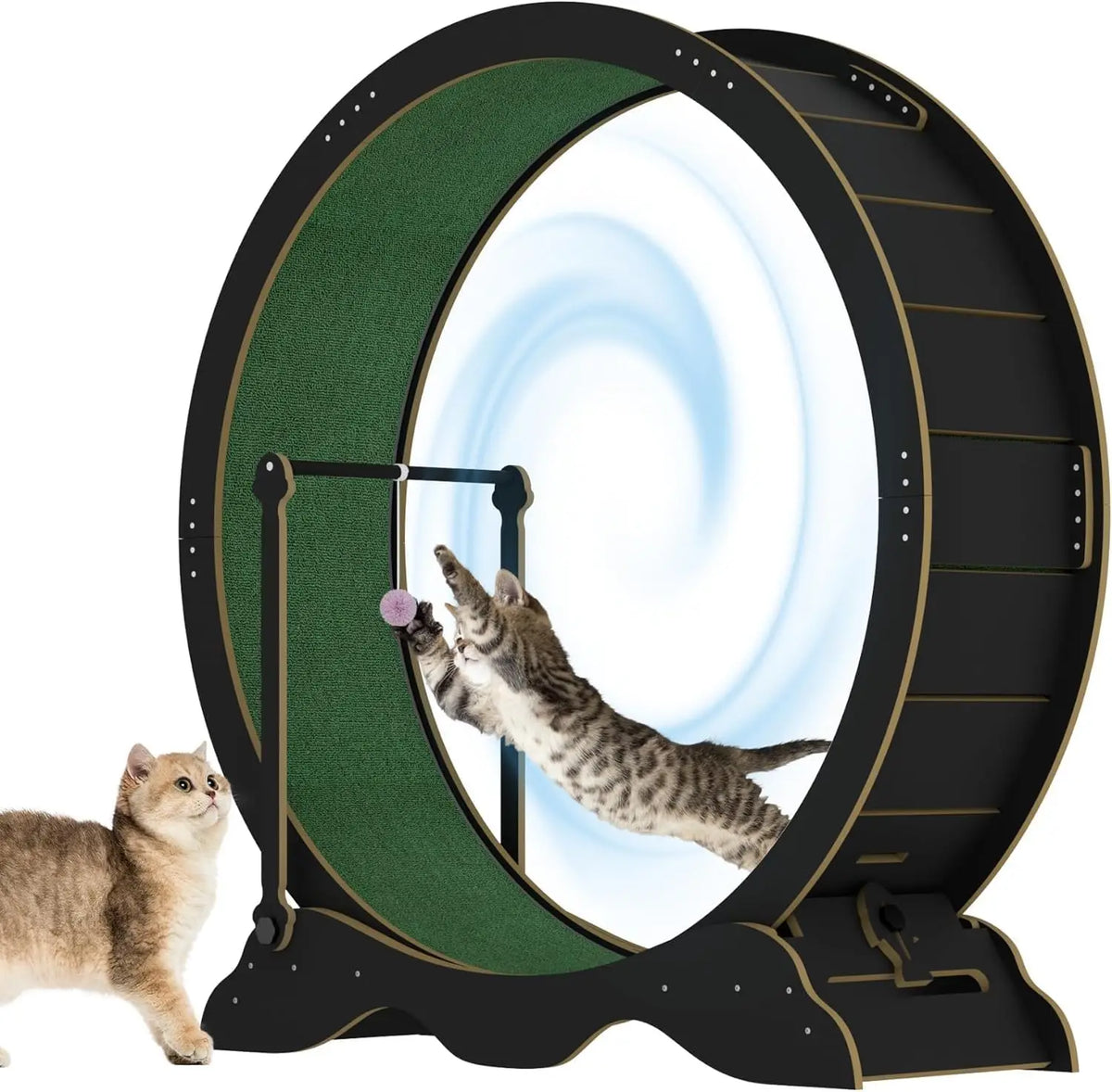 Studyset Cat Exercise Wheel With Solid Wooden Construction