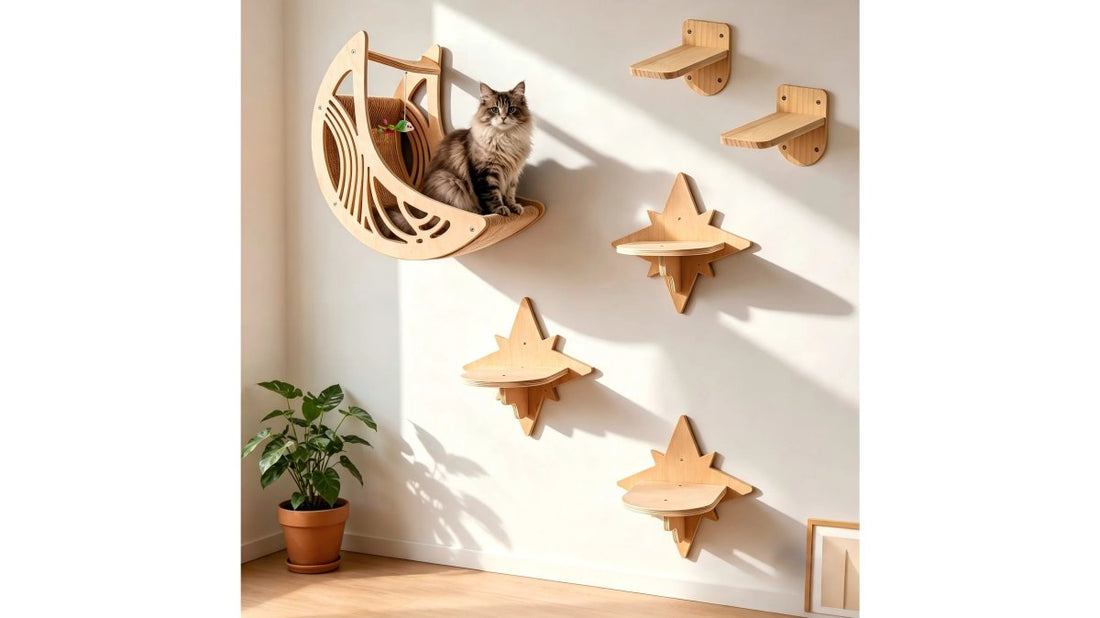 Wall Mounted Cat Shelves for Small Spaces