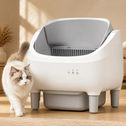 Automatic Self-Cleaning Cat Litter Box With WiFi App Control