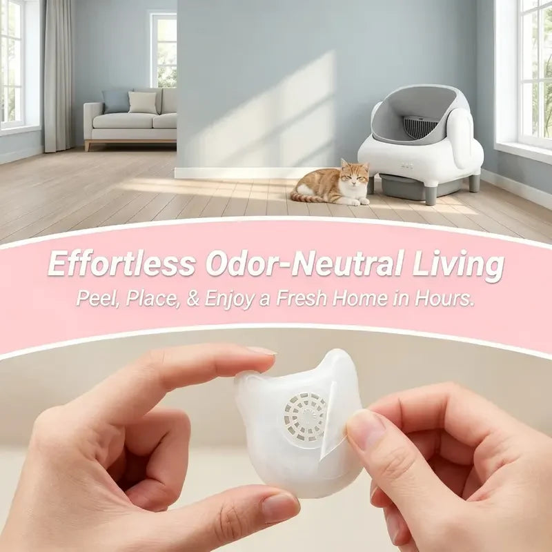 Automated Compatible Cat Litter Deodorizer Blocks And Odor Neutralizing Gel