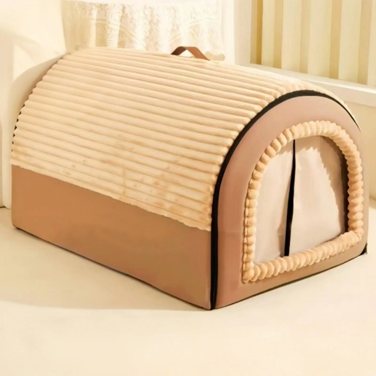 Enclosed Washable Cat Cave House Cozy Indoor Retreat