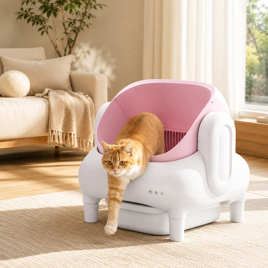 Automatic Smart Self Cleaning Cat Litter Box Wifi Remote Control