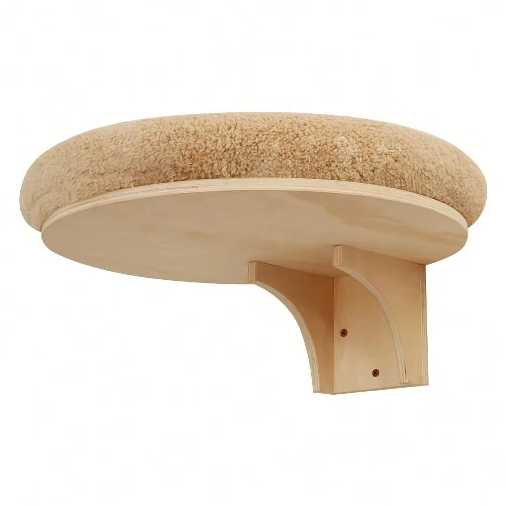 CWV Wall Mounted Cat Climbing Ladder Hammock Scratching Post Perch