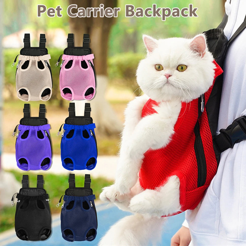 Adjustable Pet Carrier Backpack For Cats And Small Dogs