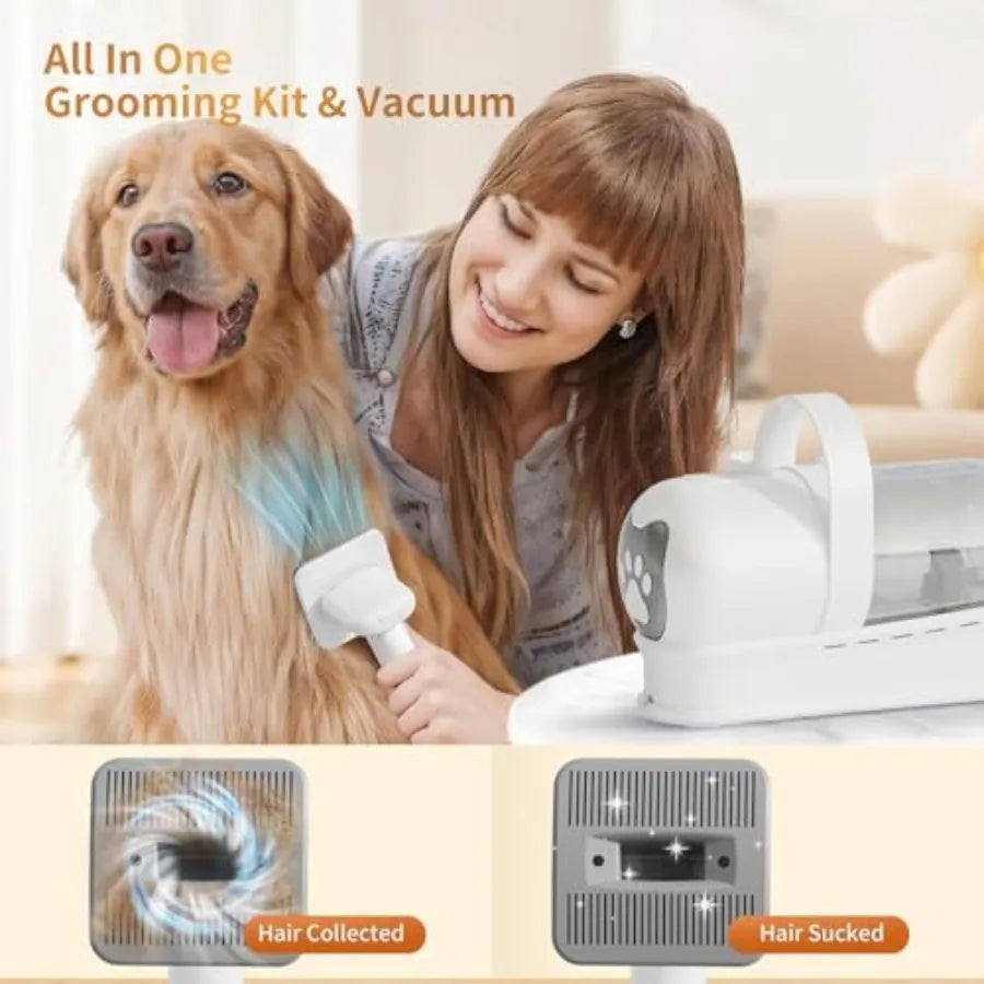 Dog Grooming Kit Vacuum Clipper Nail Grinder Six In One Tools