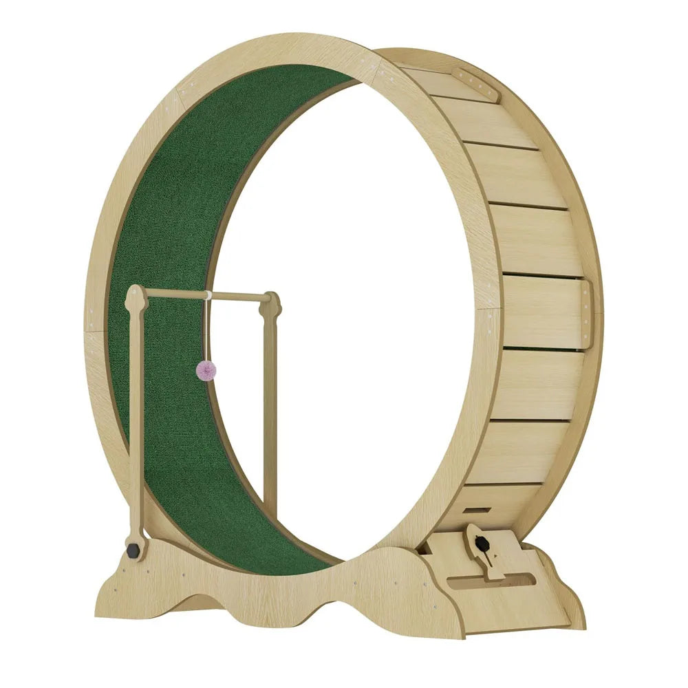Studyset Cat Exercise Wheel With Solid Wooden Construction