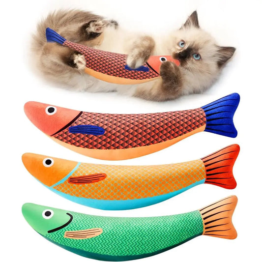 Catnip Crinkle Toys Three Pack For Interactive Kitten Exercise