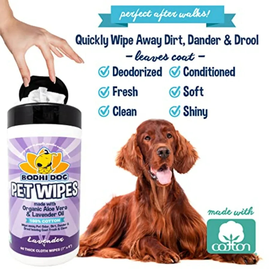Pet Wipes For Dogs And Cats Paraben SLS Free Gentle