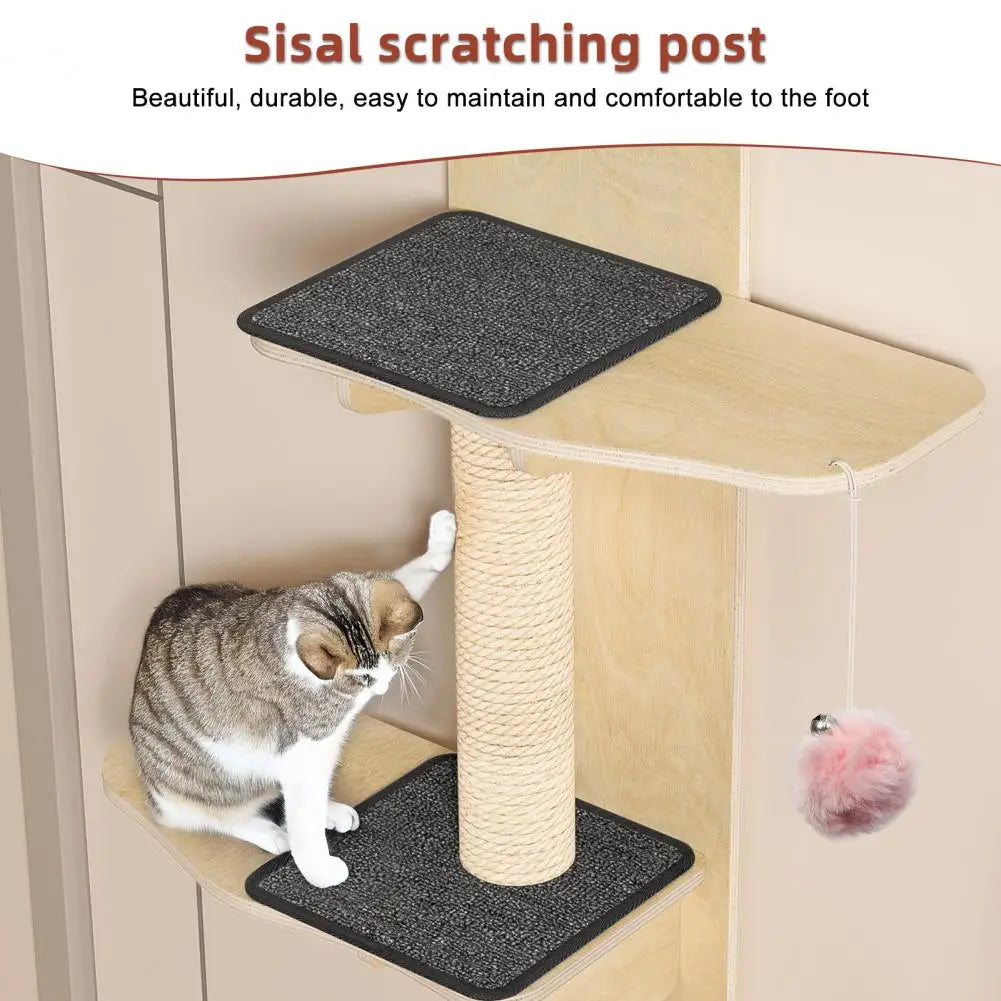 Over Door Cat Tree With Scratching Post And Climbing Shelves