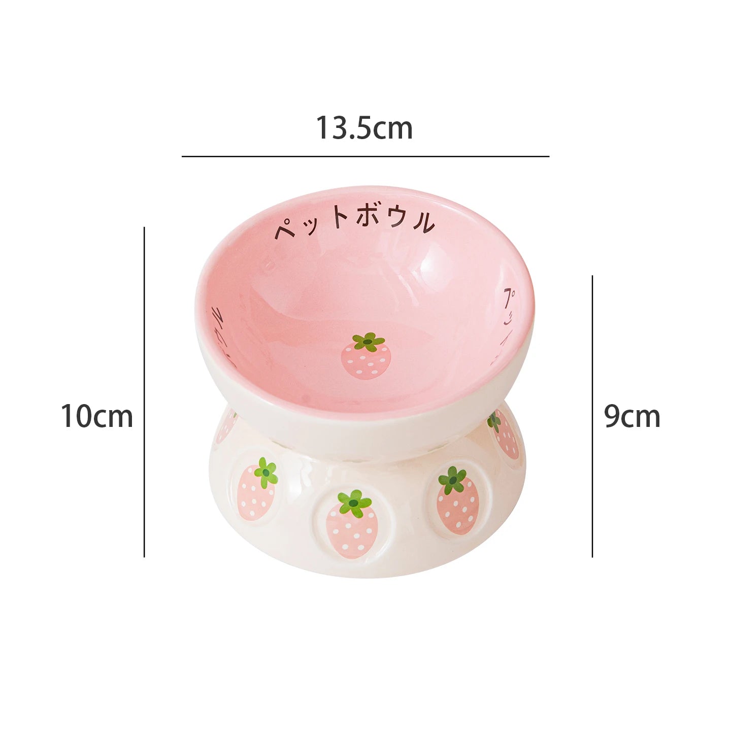 Japanese Ceramic Elevated Cat Bowl Puppy Dog Snacks Water Food Bowl For Cats Raised Cat Feeder Drinker Pet Supplies Accessories