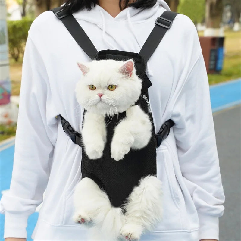 Adjustable Pet Carrier Backpack For Cats And Small Dogs