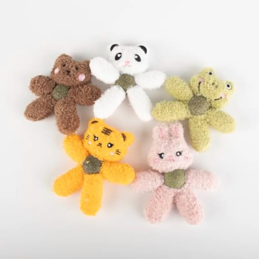 Indoor Catnip Plush Toy Nylon Kicker Teething And Dental Care