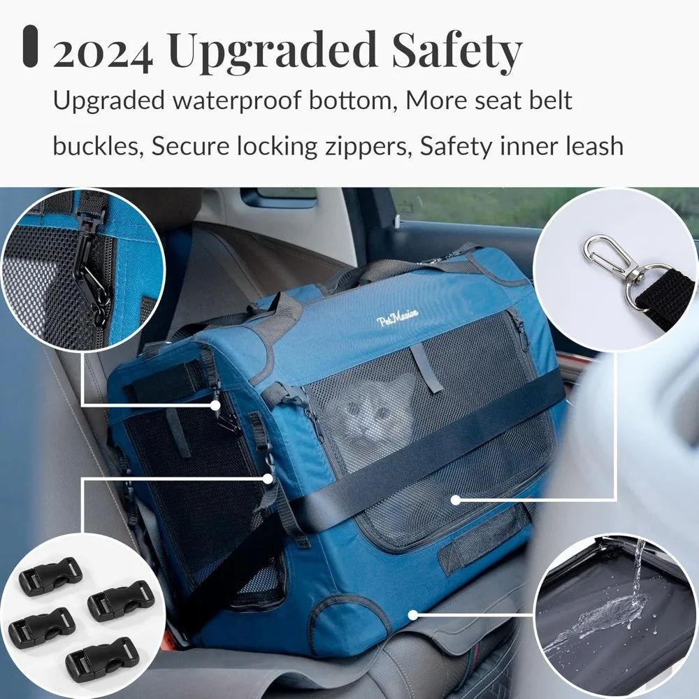 XMSJ Extra Large Cat Carrier Soft Sided Collapsible