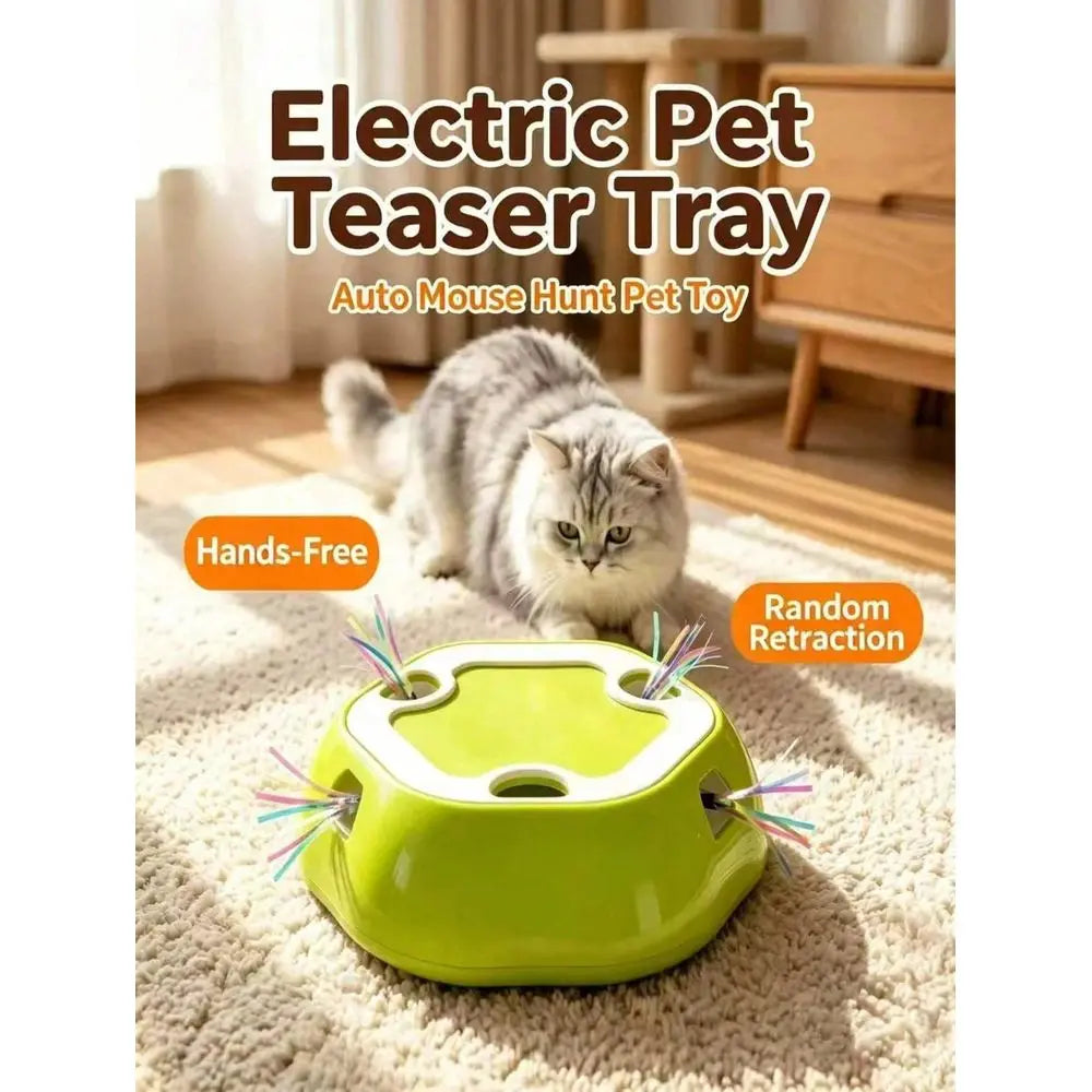 Holes Electronic Interactive Cat Toy Automatic Pop Hide Seek Motion Teaser Low Noise MultiTouch Dynamic Design Relieves Boredom