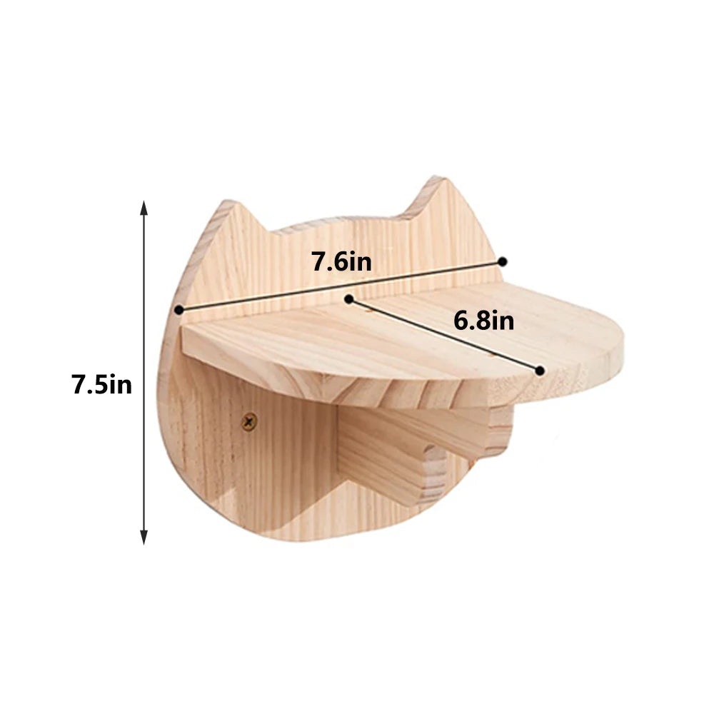 CWV Wall Mounted Cat Shelves Moon Hammock Climbing Perches