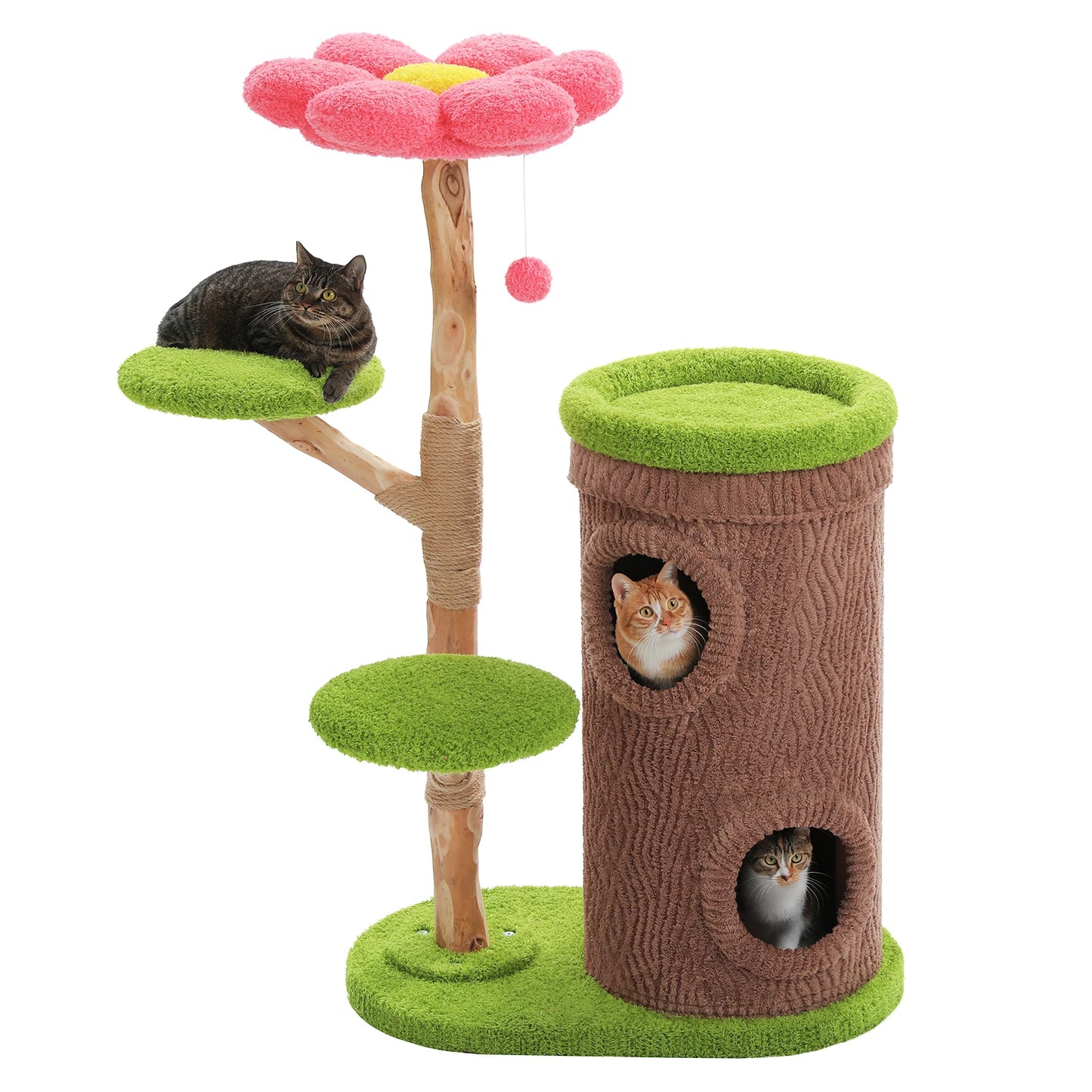 PAWZ Road Large Cat Tree With Four Condos And Scratching Post