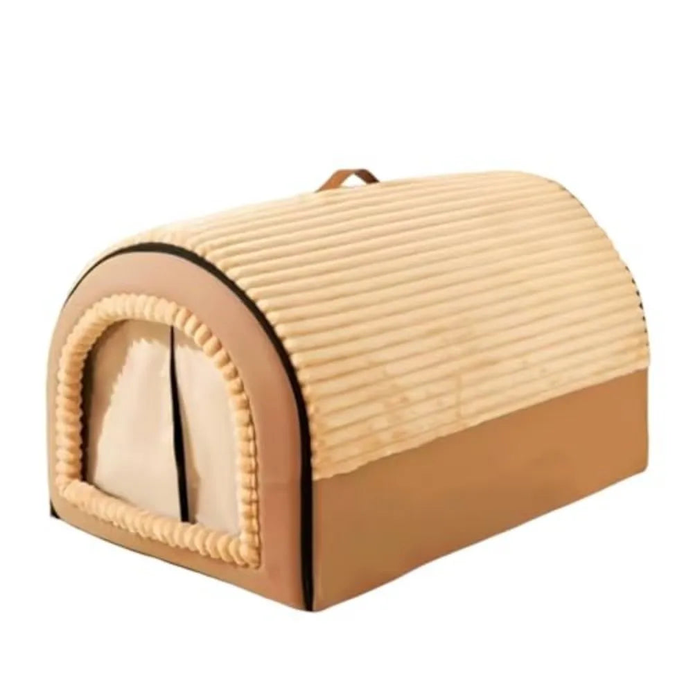 Enclosed Washable Cat Cave House Cozy Indoor Retreat