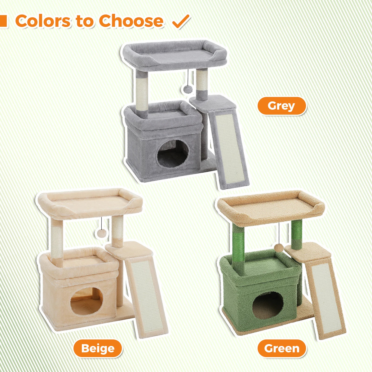 PAWZ Road Indoor Cat Tree With Sisal Scratching Post Perch