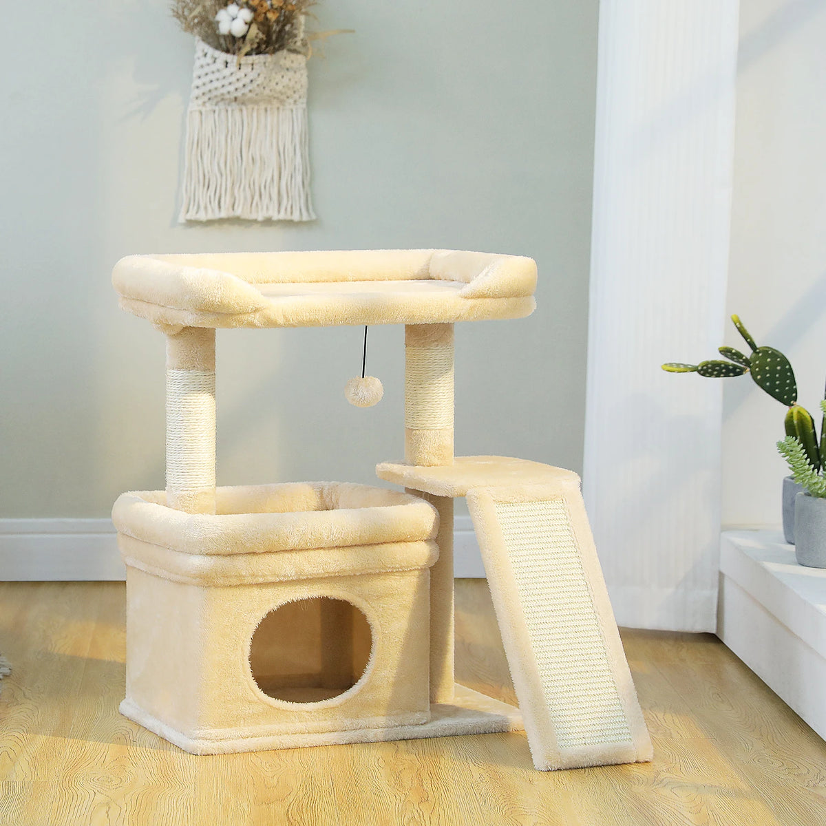 PAWZ Road Indoor Cat Tree With Sisal Scratching Post Perch