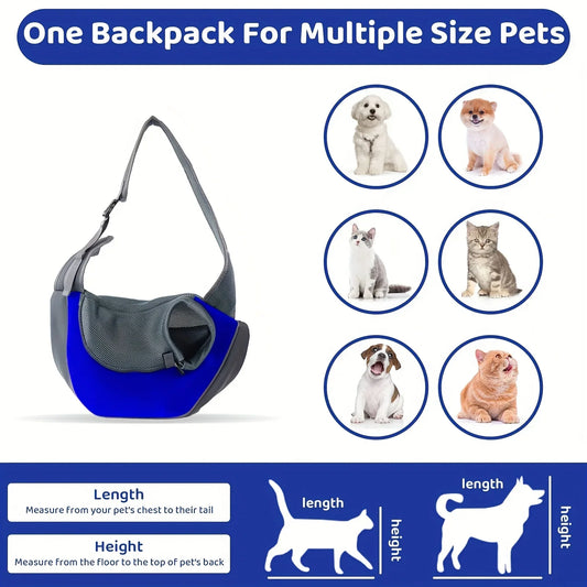 Dog Sling Carrier Breathable Mesh Backpack for Pets