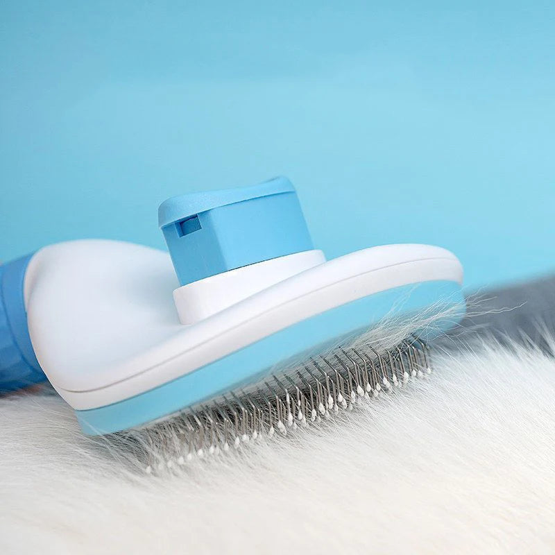 Pet Dog Hair Brush Cat Comb Stainless Steel Grooming Brush for Long Hair Dogs Cats Detangling Shedding Tool Pet Accessories