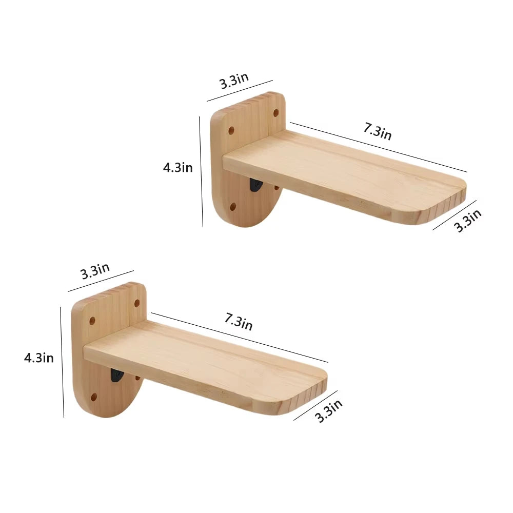 CWV Wall Mounted Cat Shelves Moon Hammock Climbing Perches