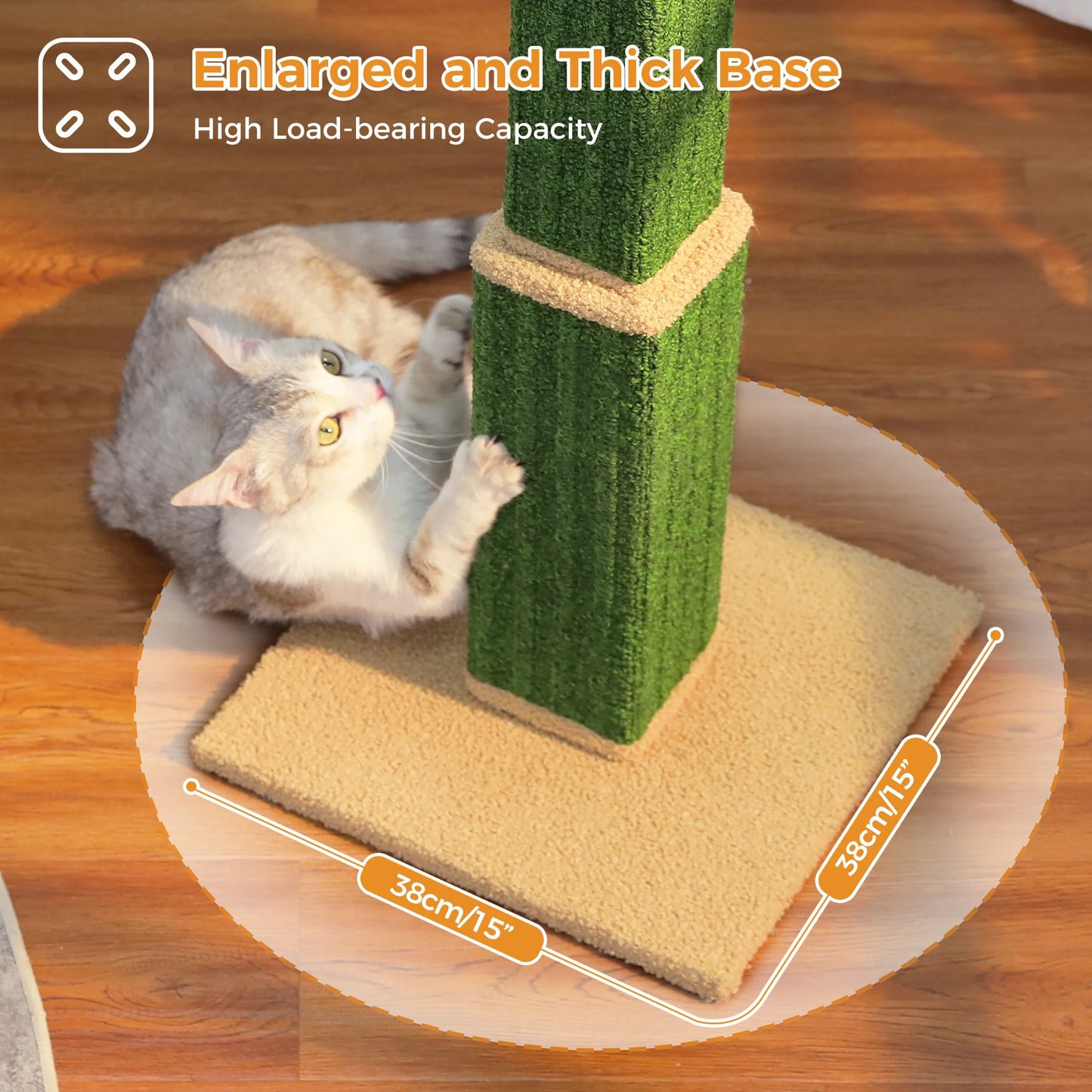 PAWZ Road Cat Scratching Post With Woven Sisal Ball Toy