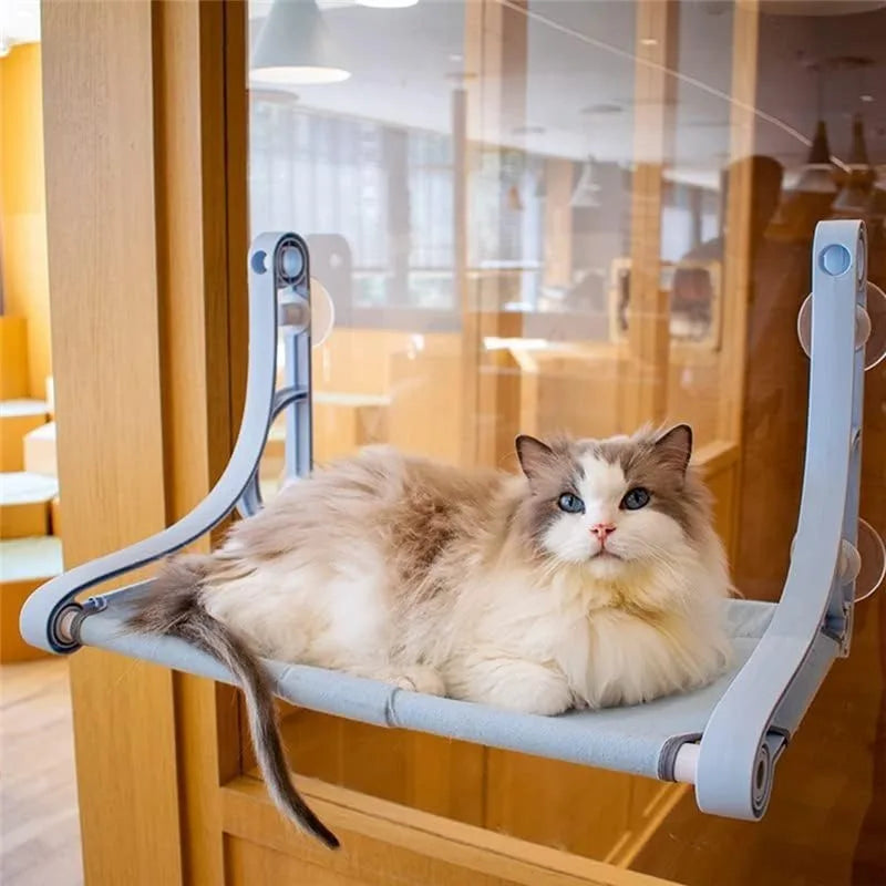 Cat Window Perch Hammock With Strong Suction Cups And Soft Cushion