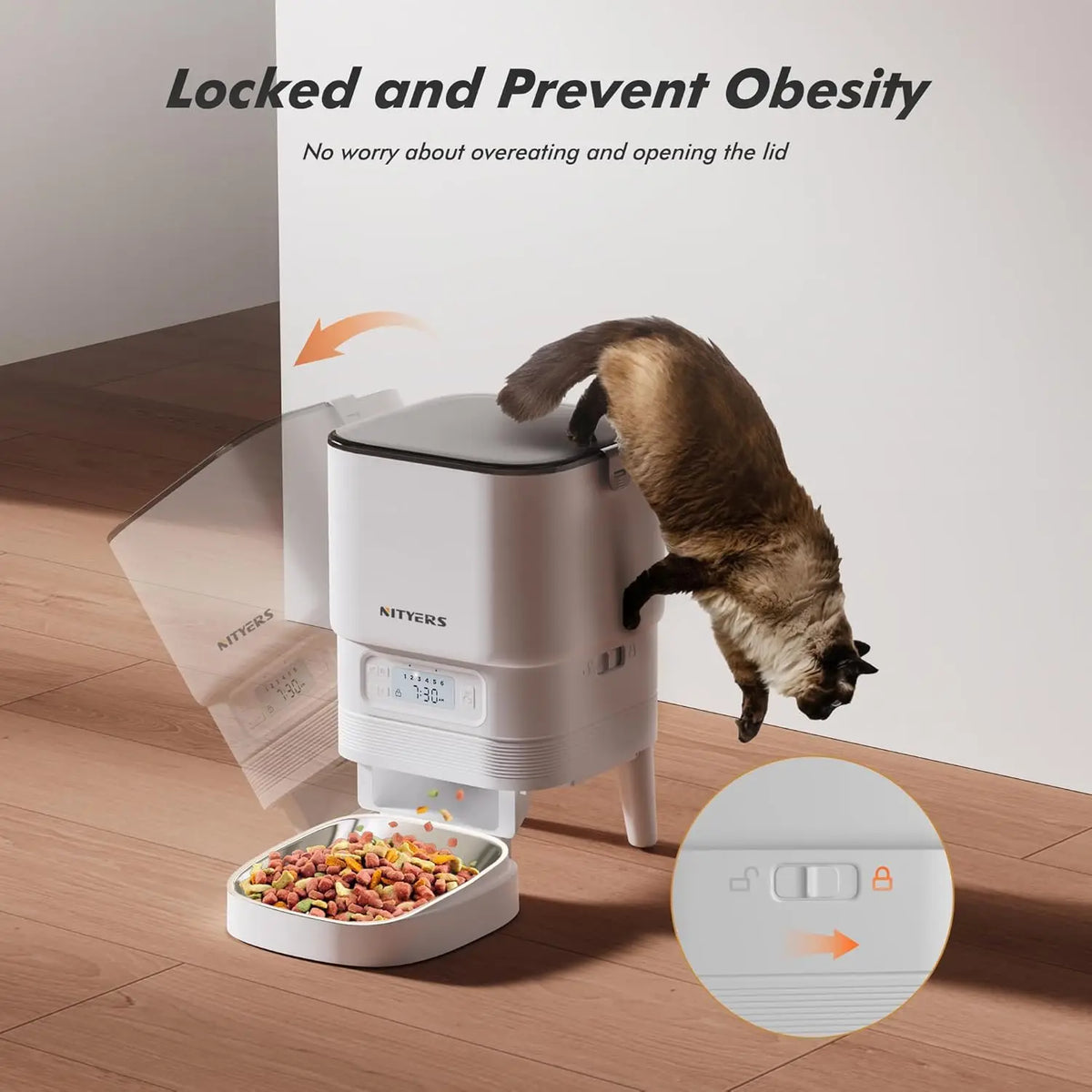Nityers Smart Automatic Pet Feeder With Remote Control