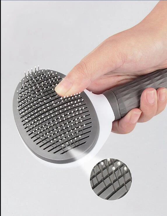 Pet Dog Hair Brush Cat Comb Stainless Steel Grooming Brush for Long Hair Dogs Cats Detangling Shedding Tool Pet Accessories