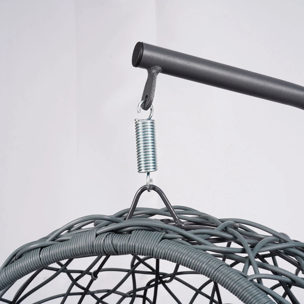 Hanging Rattan Cat Swing Bed With Sturdy Floor Stand