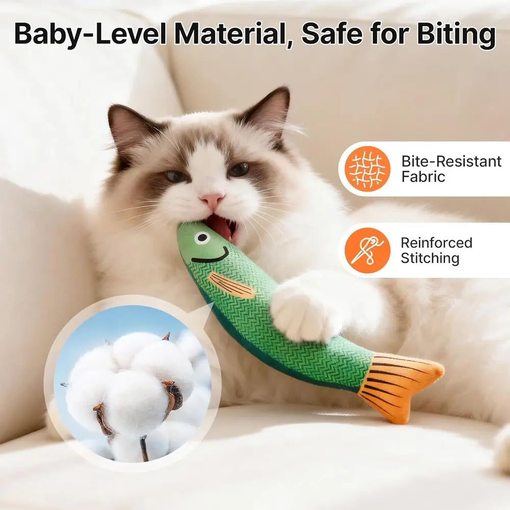Catnip Crinkle Toys Three Pack For Interactive Kitten Exercise