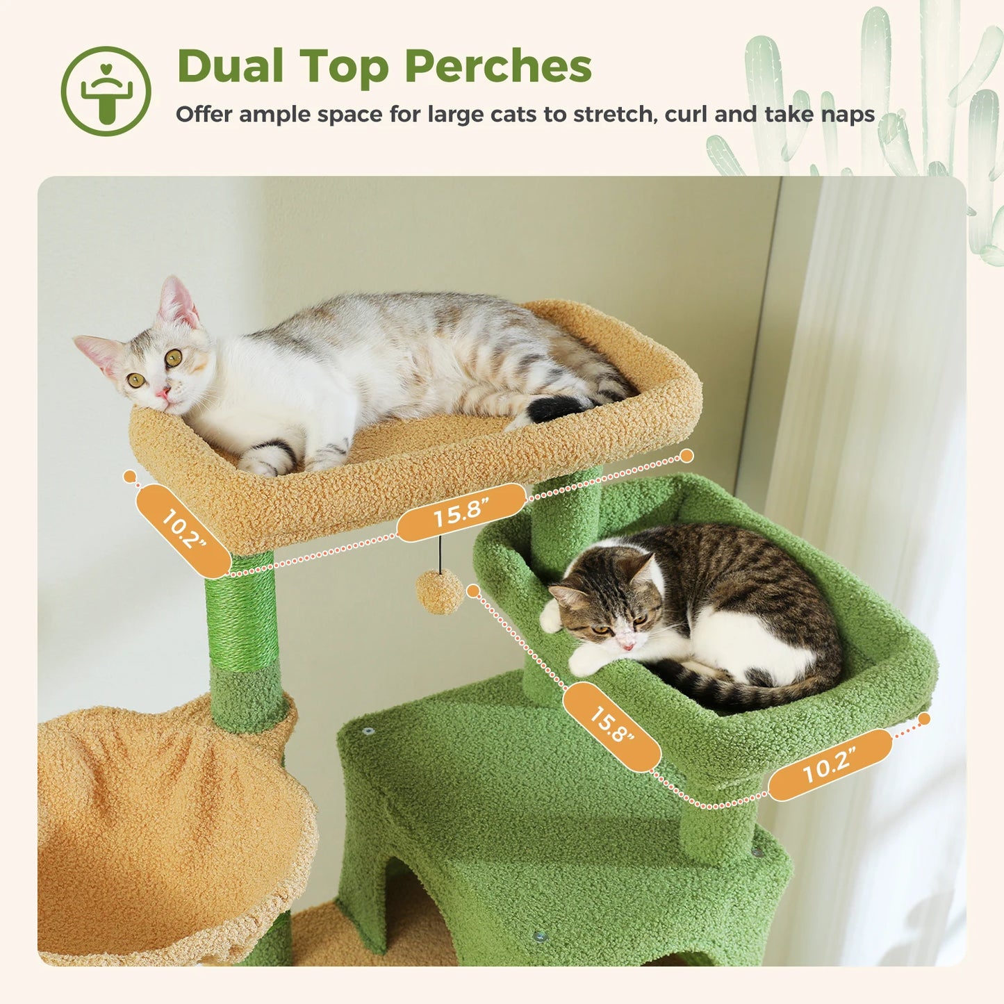 Tall Cat Tree for Indoor Cats Big Cat Tower with Super Large Hammock Cat Climbing Tree with Scratching Posts Condo House Black