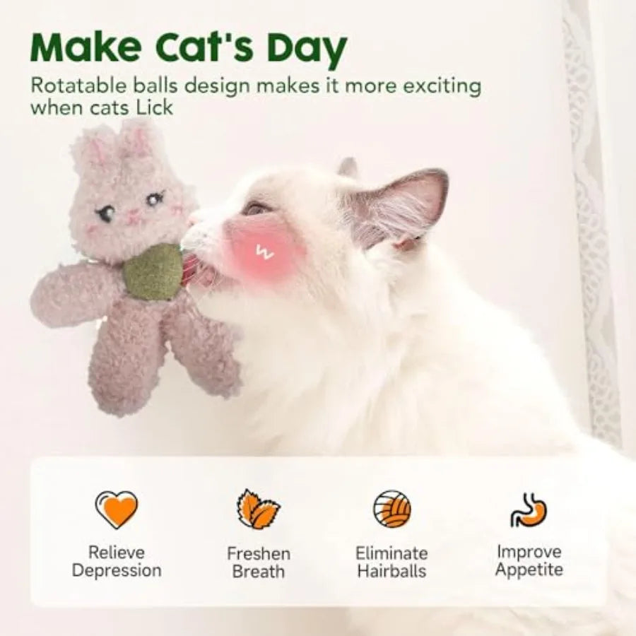 Indoor Catnip Plush Toy Nylon Kicker Teething And Dental Care