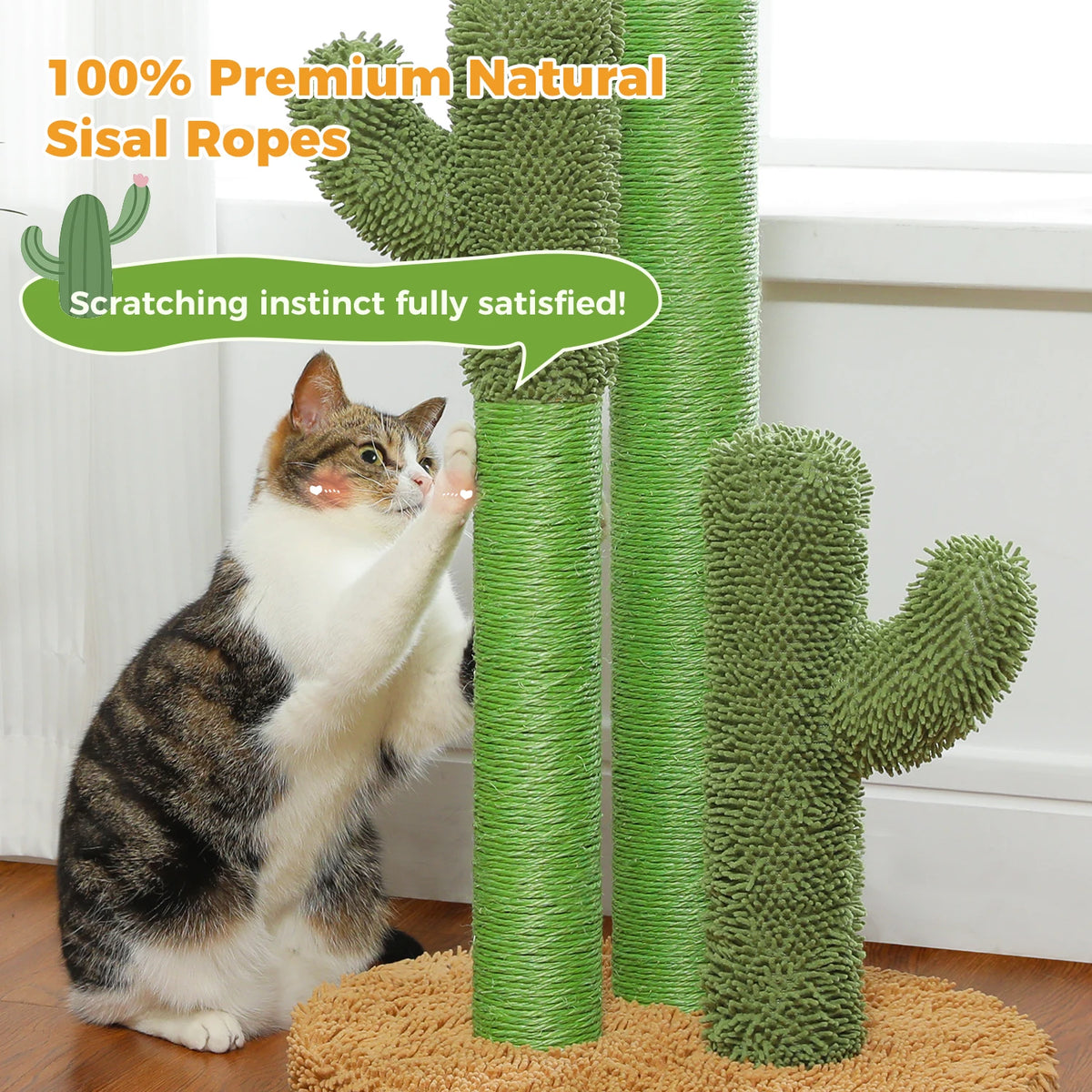PEQULTI Cat Tree With Condo Hammock And Scratching Post