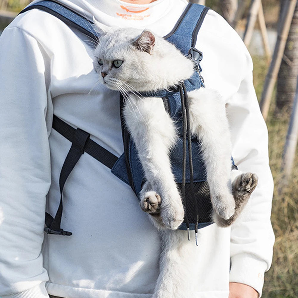 Adjustable Pet Carrier Backpack For Cats And Small Dogs
