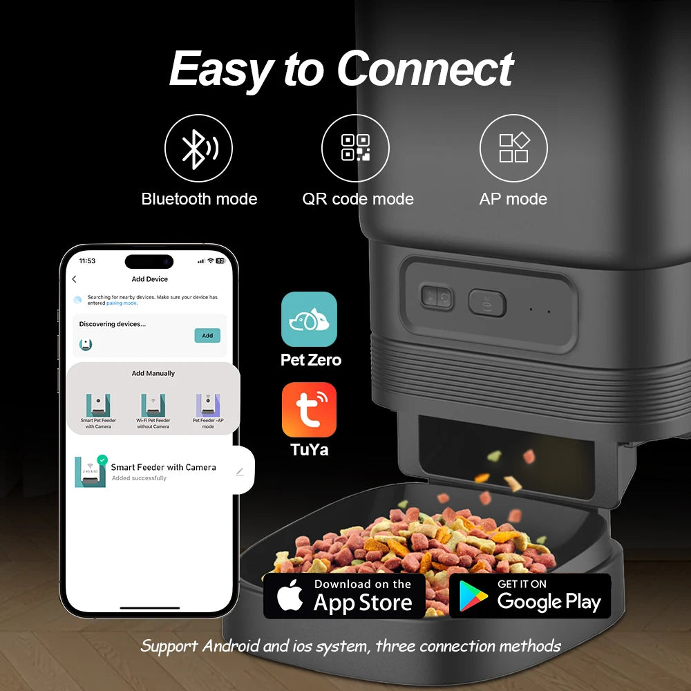 Nityers Smart Automatic Pet Feeder With Remote Control