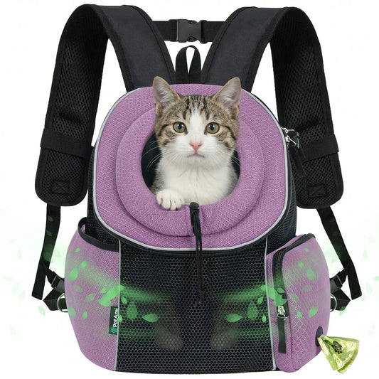 Extra Ventilated Front Carrier Backpack For Pets For Hiking Travel