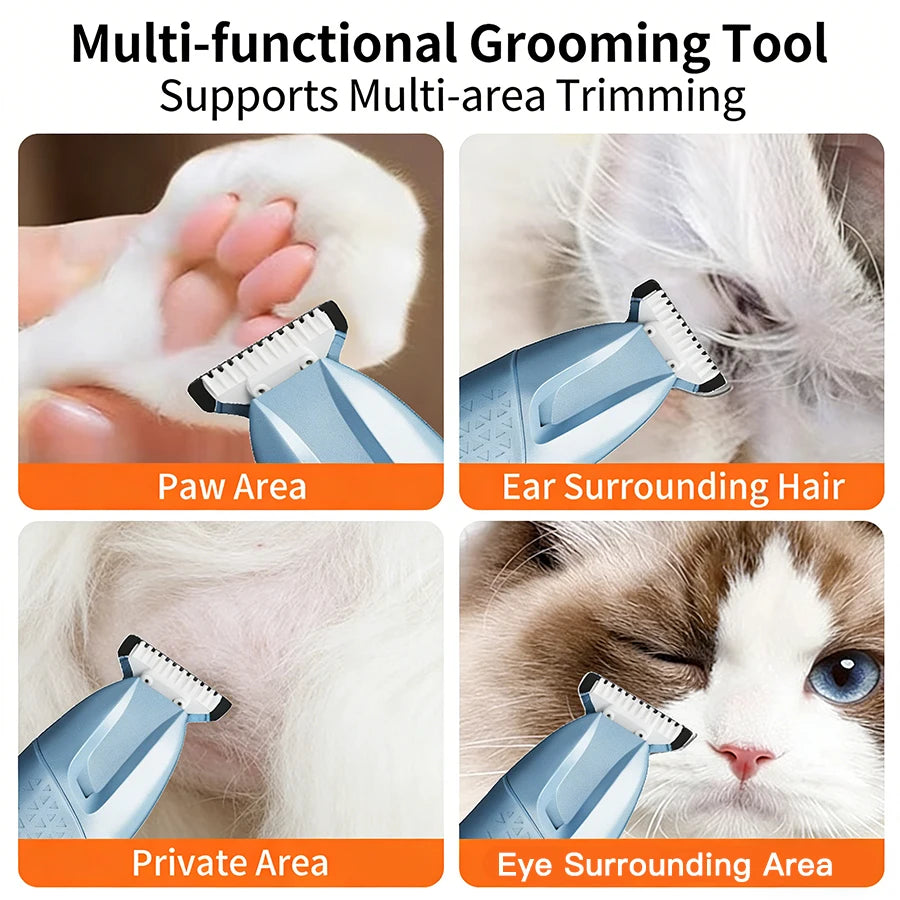 New Pet Hair Trimmer Rechargeable with Light Small Electric Clippers for Dogs And Cats Foot Hair Trimming Pet Grooming Tool