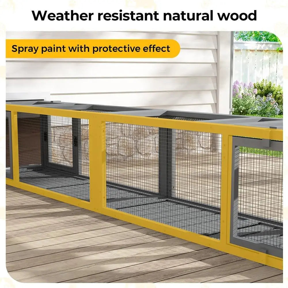 Configurable Window Catio with Multi-Level Cat Tunnel and Play Platforms for Indoor/Outdoor Use