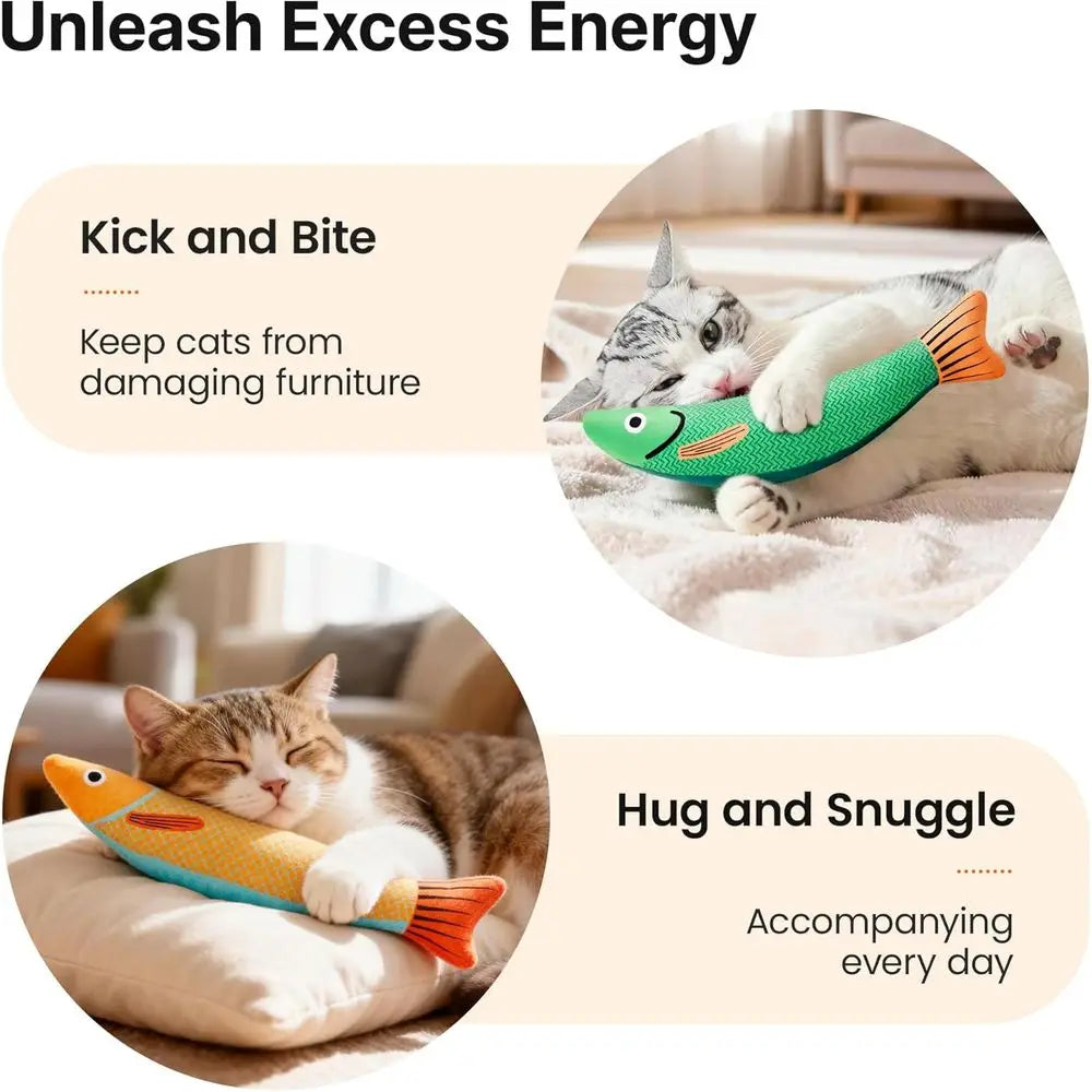 Catnip Crinkle Toys Three Pack For Interactive Kitten Exercise