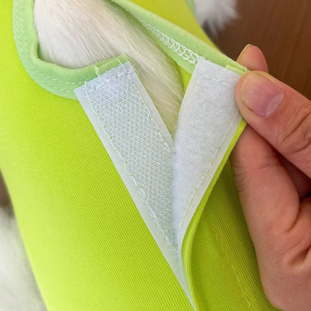 Anti Licking Pet Cat Clothes Girls Kitten Overall Pajamas Cat Clothes Recovery Suit Female Jumpsuit Cat Sterilization Vest Shirt