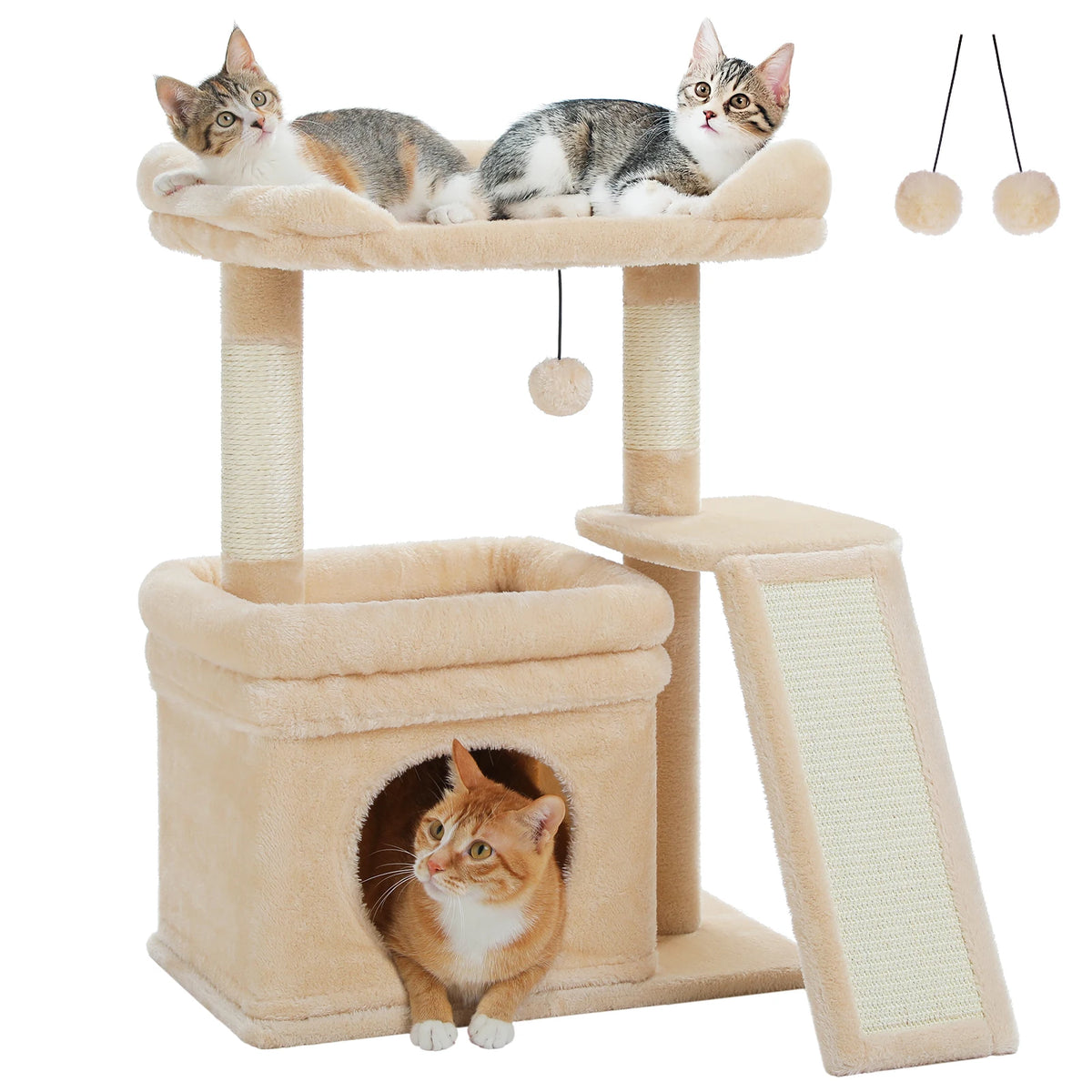 PAWZ Road Indoor Cat Tree With Sisal Scratching Post Perch