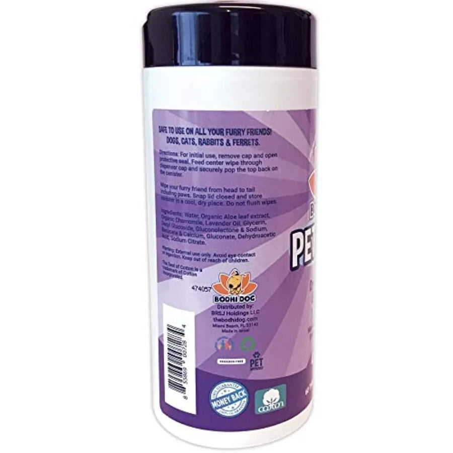 Pet Wipes For Dogs And Cats Paraben SLS Free Gentle