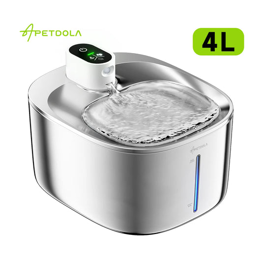 Apetdola Wireless Cat Water Fountain Auto Sensor Drinking Dispenser