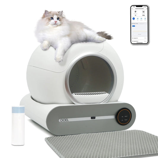 DOEL Smart Self Cleaning Cat Litter Box WiFi App Control