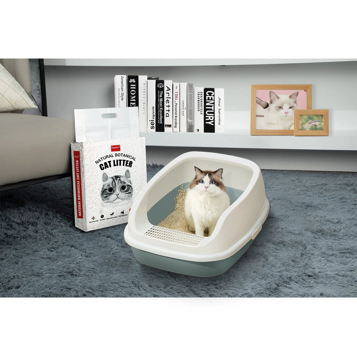 Natural Tofu Cat Litter Quick Clumping Flushable Odor Control