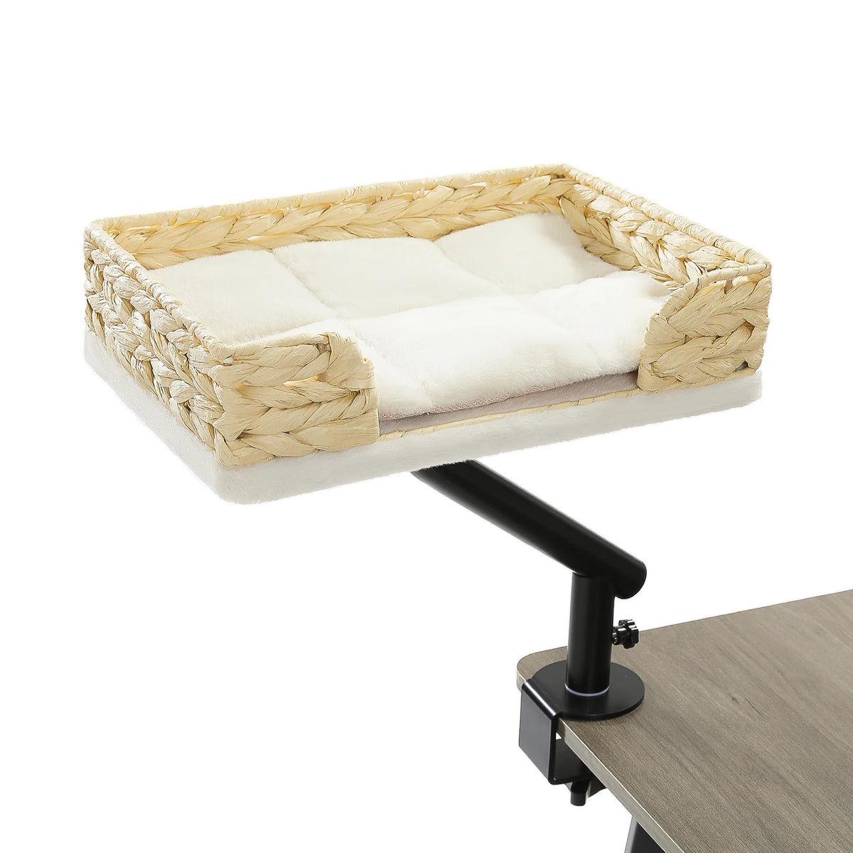 PAWZ Road Rotatable Cat Desk Bed Adjustable Plush Hammock by Annie N Poe Cattastic Supplies